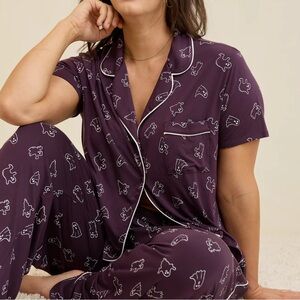 Aerie Real Soft Short Sleeve Pajama Top, M